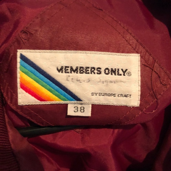 Vintage Members Only Bomber Racer Jacket 1980s - Picture 10 of 10